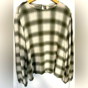 Ralph Lauren Plaid Blouse